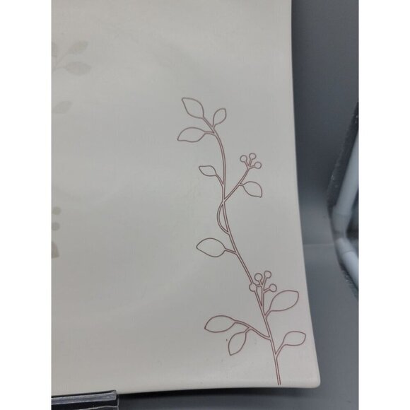 Teavana Square Dinner Plate 10" Fine Porcelain Exclusive Collection Floral - Picture 7 of 12